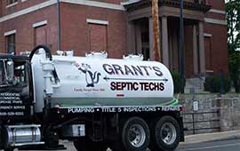 Grant's Septic Service seen in Northbridge, Massachusetts