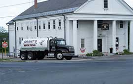 Mendon, Massachusetts with Grant's Septic Truck